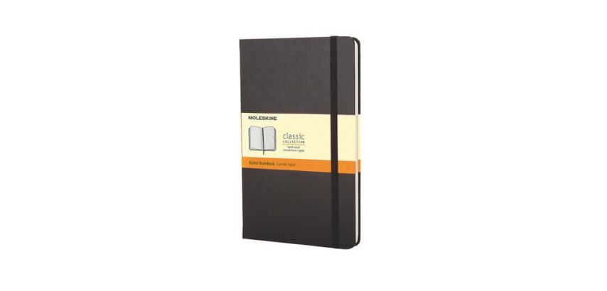 Carnet Moleskine rigide 13 x 21 cm ivoire uni 240 pages