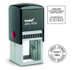 Tampon encreur personnalisé automatique Trodat Printy 4924 monochrome