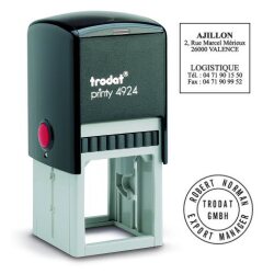 Tampon encreur personnalisé automatique Trodat Printy 4924 monochrome