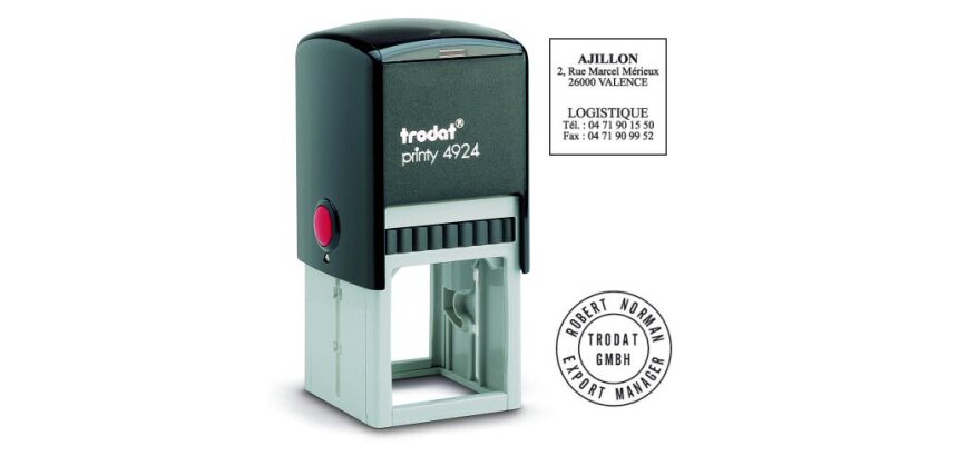Tampon encreur personnalisé automatique Trodat Printy 4924 monochrome