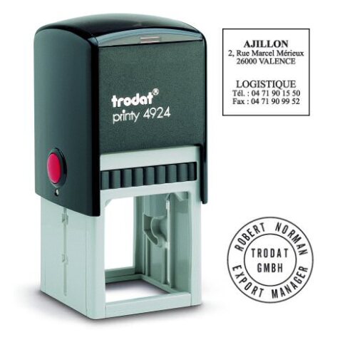 Tampon encreur personnalisé automatique Trodat Printy 4924 monochrome