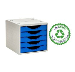 Módulo 5 Cajones Archivotec Ecogreen de Archivo 2000 100% reciclado