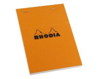 Cursusblok Rhodia oranje geniet 80 vellen geruit 5 x 5 n°13 formaat 10,5 x 14,8 cm