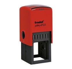 Trodat Printy 4923 sello con texto personalizable 6 líneas 30 x 30 mm monocromo