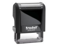 Trodat Printy 4911 sello con texto personalizable 3 líneas 38 x 14 mm monocromo