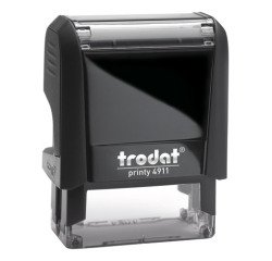Trodat Printy 4911 sello con texto personalizable 3 líneas 38 x 14 mm monocromo
