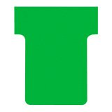 T-shaped guide cards standard 45 mm, green 100pcs.