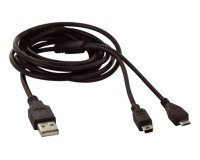 T'nB Câble USB 2.0 A mini et micro USB mâle/mâle - 1,2 m