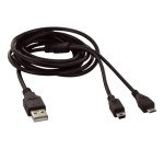 Câble USB 2.0 - mini et micro USB mâle/mâle