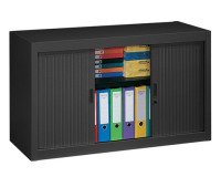 Armoire métal à rideaux démontable Classique H 70 x L 120 cm unicolore