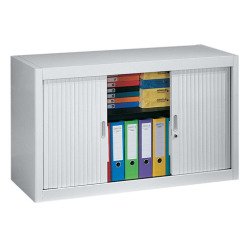 Armoire métal à rideaux démontable Classique H 70 x L 120 cm unicolore