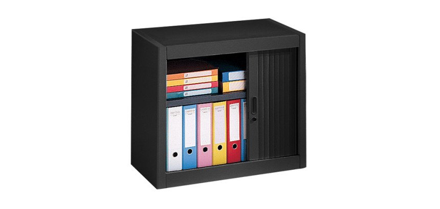 Armoire métal à rideaux démontable Classique H 70 x L 80 cm unicolore