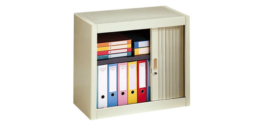 Armoire métal à rideaux démontable Classique H 70 x L 80 cm unicolore