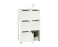 Libreria a giorno Easy Cube 6 caselle L 80 x P 40 x H 121,6 cm colore bianvo