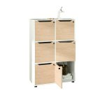 Easy Cube open bookcase with 3, 6 or 9 compartments, depth 40 x height 121.6 cm