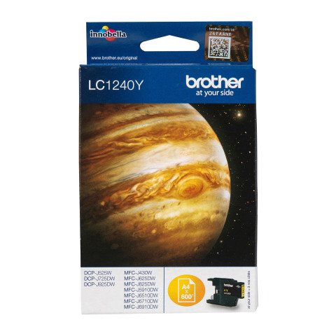 Brother LC1240Y cartucho original amarillo (600 páginas)