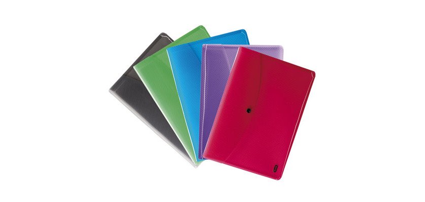 Pochettes de rangement à pression Oxford 24 x 33,5 cm couleur