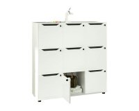 Easy Cube open bookcase with 3, 6 or 9 compartments, depth 40 x height 121.6 cm
