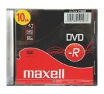 Pack 10 DVD-R 4.7 GB 16X MAXELL en caja Slim
