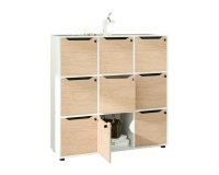 Easy Cube open bookcase with 3, 6 or 9 compartments, depth 40 x height 121.6 cm