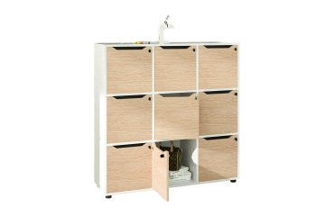 Easy Cube open bookcase with 3, 6 or 9 compartments, depth 40 x height 121.6 cm