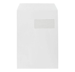 Bolsa blanca 229 x 324 mm La Couronne 90 g con ventana 50 x 110 mm - Caja de 250