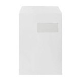 The Crown White Vellum Envelope 229 x 324 mm 90 g with window 50 x 110 mm - Box of 250