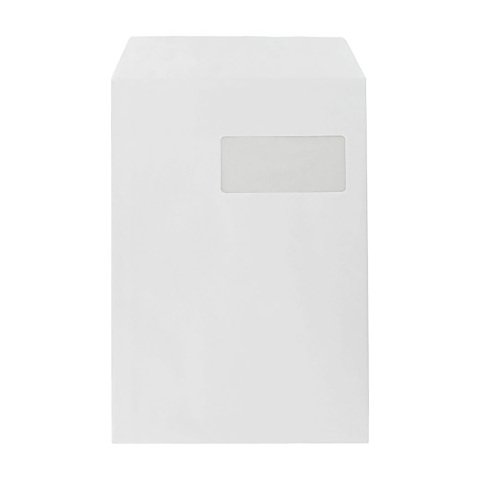 Bolsa blanca 229 x 324 mm La Couronne 90 g con ventana 50 x 110 mm - Caja de 250