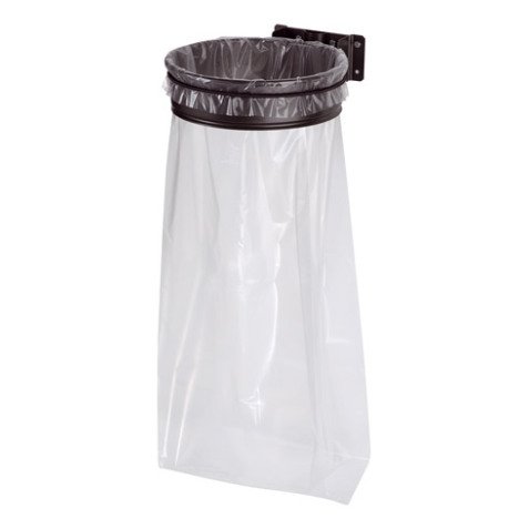 Soporte de bolsas de basura pared 110 L Rossignol Ecollecto negro