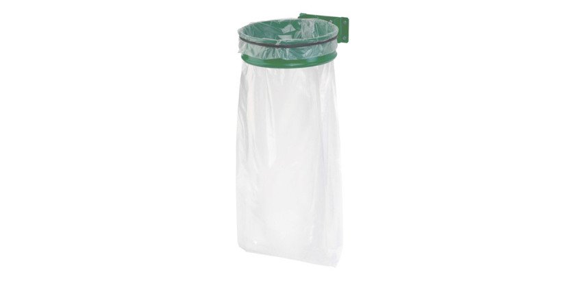 Support de sacs poubelles mural 110 L Ecollecto Rossignol vert