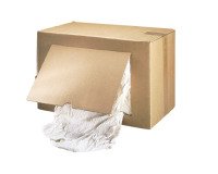 Box of 10 kg white rags for optical objects