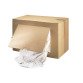 Box of 10 kg white rags for optical objects