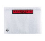 Pochette porte-document autoadhésive plastique 162 x 114 mm - Carton de 1000