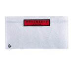 Pochette porte-document autoadhésive plastique 228 x 120 mm - Carton de 1000