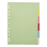 Set colored dividers 6 divisions 5/10 neutral