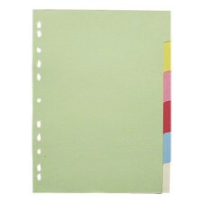 Set colored dividers 6 divisions 5/10 neutral