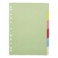 Set colored dividers 6 divisions 5/10 neutral