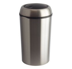 Papelera acero inoxidable tapa basculante Swing 75 L