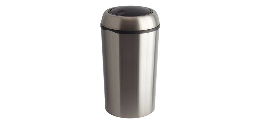 Papelera acero inoxidable tapa basculante Swing 75 L