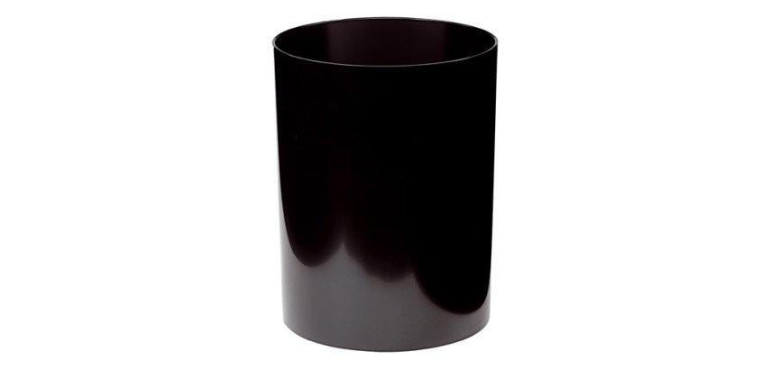 Corbeille à papier plastique Cep Confort noire 16 L