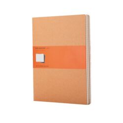 Set de 3 cahiers Moleskine 13 x 21 cm ivoire ligné 80 pages