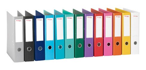 Archivador de palanca forrado en polipropileno surtido color fantasía Bruneau