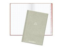 Linen directory grey 22 x 14,5 cm