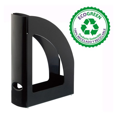 Revistero Diseño de Archivo 2000 Ecogreen 100% reciclado negro opaco
