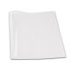 Book bound file with back 1,5 mm, 250 g - white, transparent