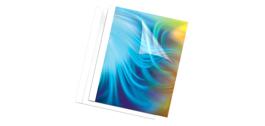 Couverture de thermosoudure dos 1,5 mm carton 200 g Fellowes blanche