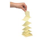 Z-notes repositionnables jaunes Bruneau 75 x 75 mm - bloc de 100 feuilles