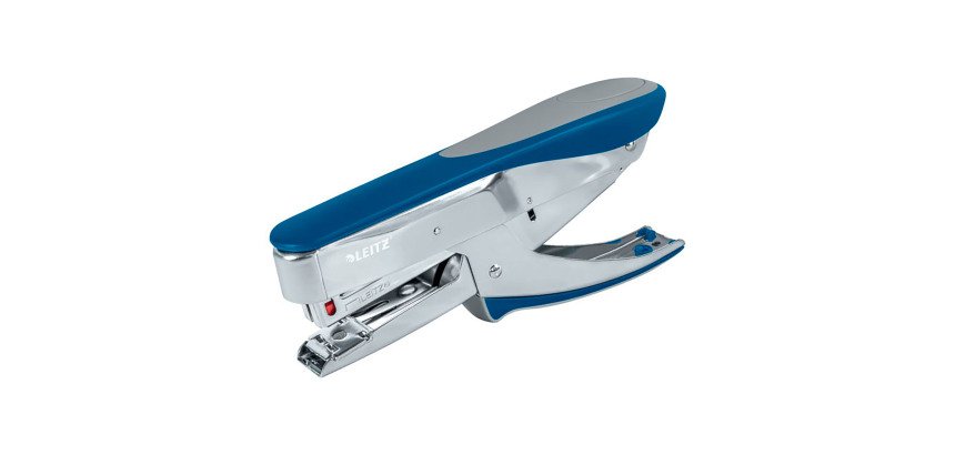 Agrafeuse pince Leitz 5548 gris-bleu - agrafes 24/6 ou 26/6 - capacité de 30 feuilles