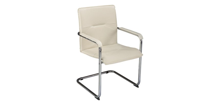 Fauteuil visiteur simili cuir Rumba