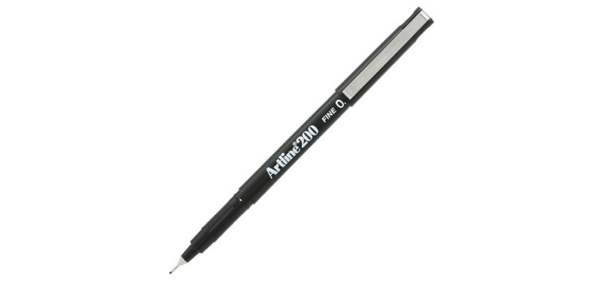 Stift Artline 200 mit Kappe, 0,4 mm Spitze - feine Schrift
